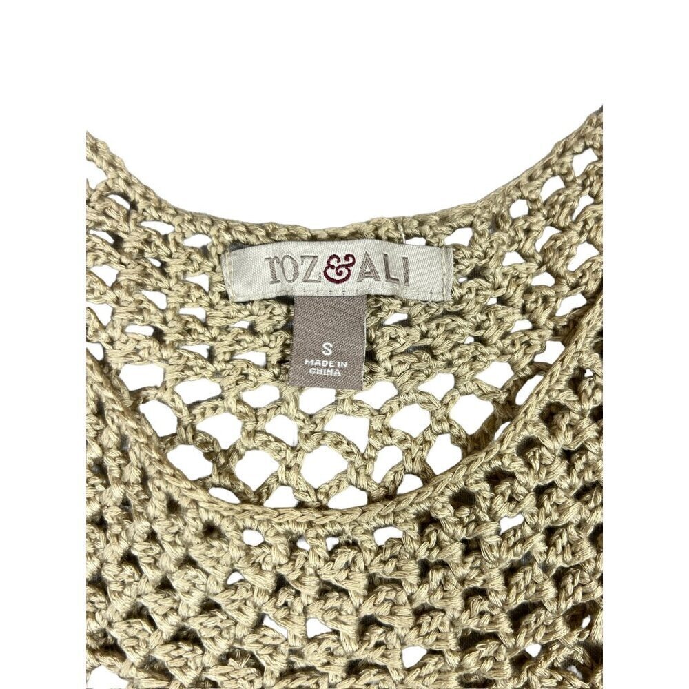 Roz & Ali Women's Tan Knitted Top - Picture 3 of 6